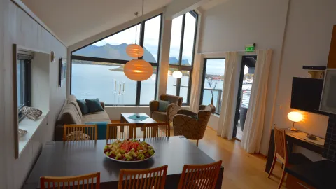 Suite med stue og spiseplass
