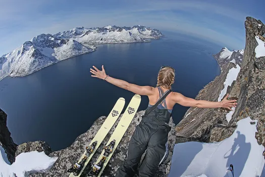 Top tour ski with a view