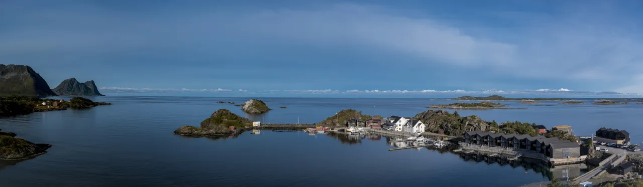 Hamn oversiktsbilde sommer