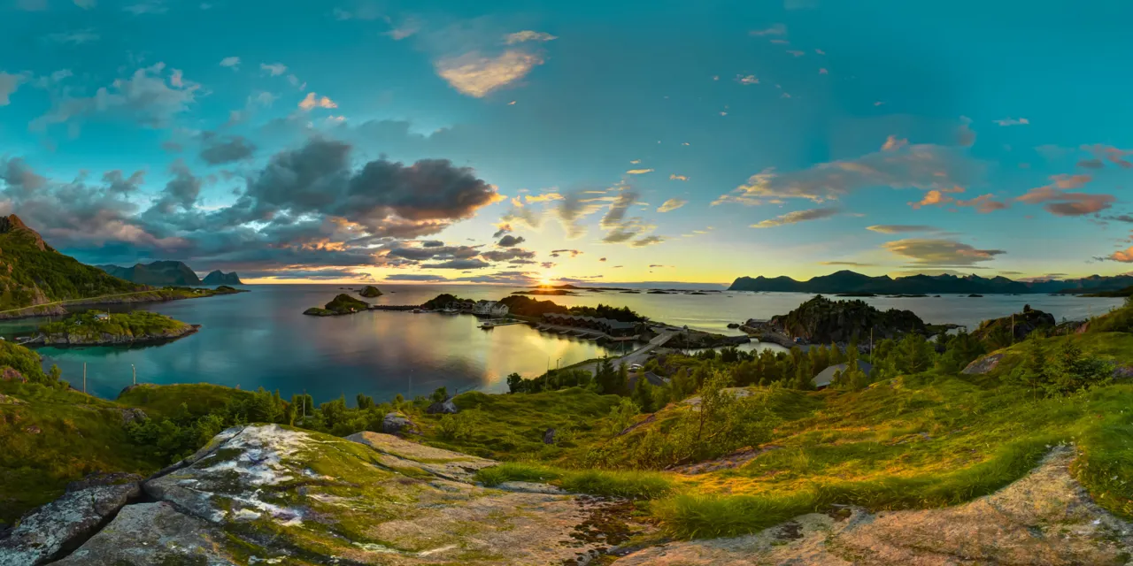 Midnight sun Hamn