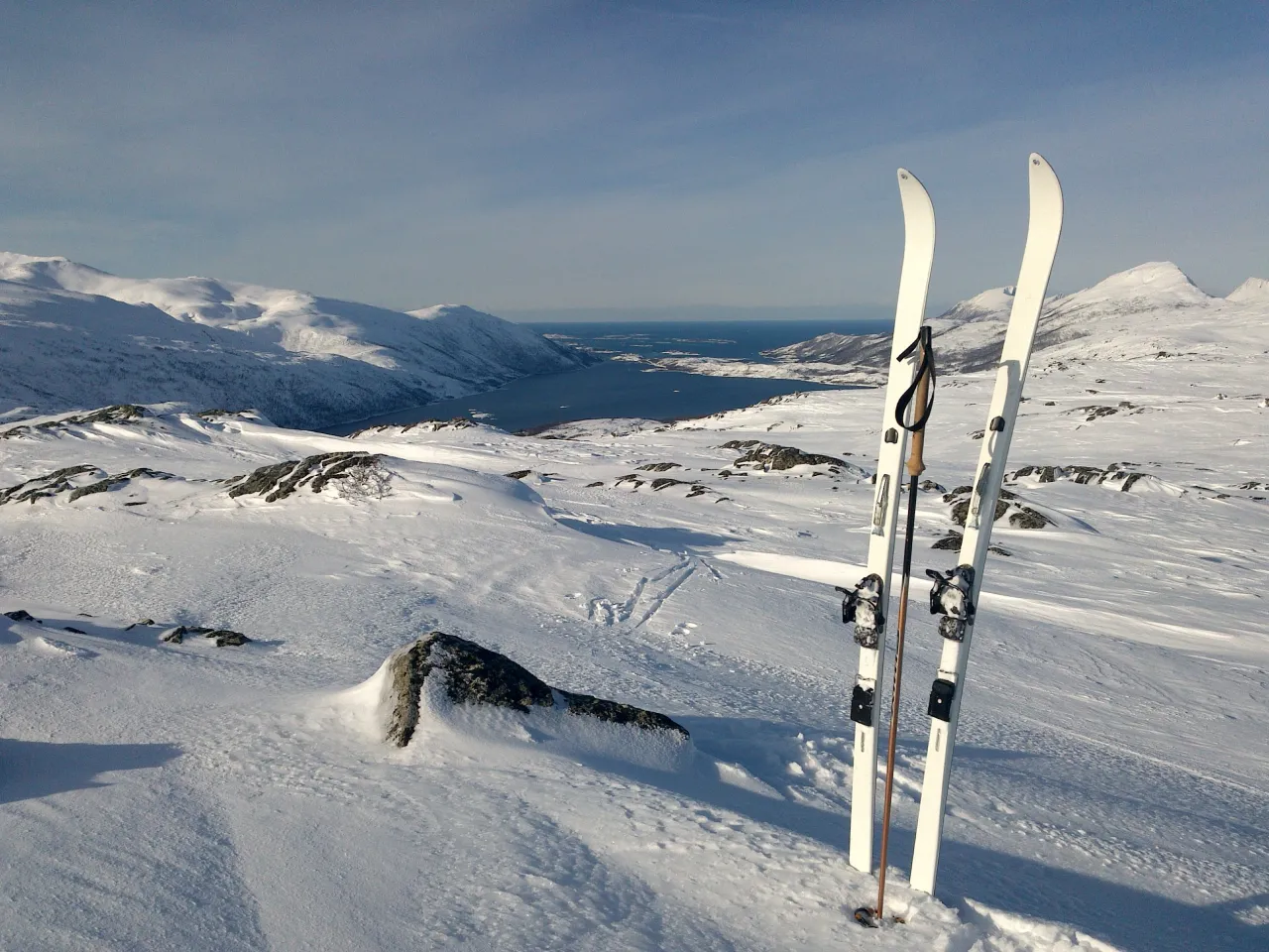 Top tour ski with a view